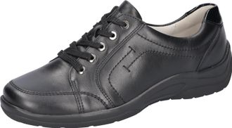 Waldl&auml;ufer Schn&uuml;rschuh WALDL&Auml;UFER HESNA, Damen, Gr. 4,5 (37,5), schwarz, Lackleder, Nappaleder, unifarben, Schuhe Schn&uuml;rschuh, Freizeitschuh, Halbschuh, Bequemsc
