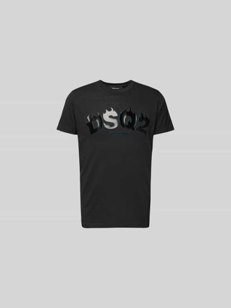 Dsquared2 T-Shirt mit Label-Print in Black, Gr&ouml;&szlig;e XXL