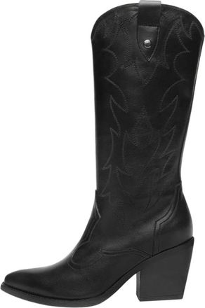 Nero Giardini Stijlvolle Cowboy Laarzen met Borduurwerk - Dames - Cowboylaarzen - Zwart - 35 EU - Schoenen