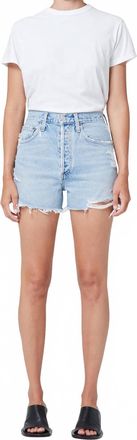 A Gold E Dee Ultra High Rise Shorts In Muse