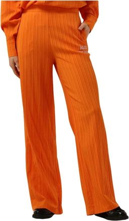 ALIX The Label Wijde Pijpenbroek - Dames - Wijde Broeken - Oranje - S - Polyester - Broeken