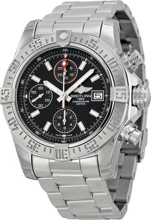 Breitling Pre-owned Breitling Avenger II Chronograph Automatic Chronometer Black Dial Mens Watch A1338111-BC32-170A