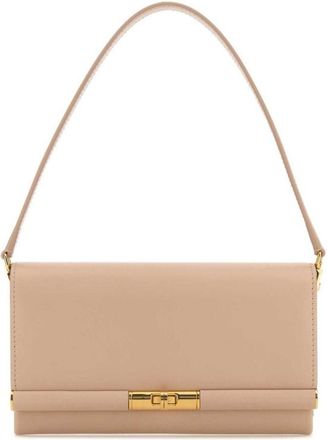 Dolce & Gabbana Dolce & Gabbana Powder Pink Leather Marlene Clutch