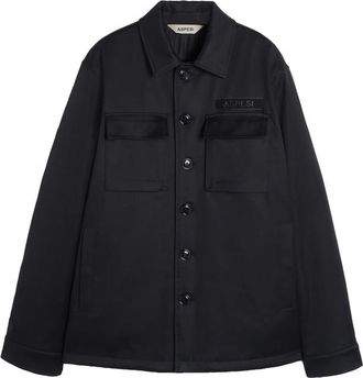 Aspesi Logo-patch Button-up Shirt
