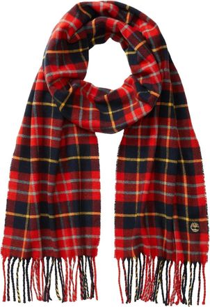 Timberland plaid woven scarf - men - Fabric - One Size - Red