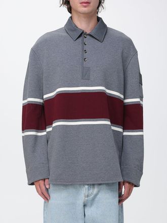 Bottega Veneta Oversized Two-Tone Striped Cotton Long-Sleeve Polo