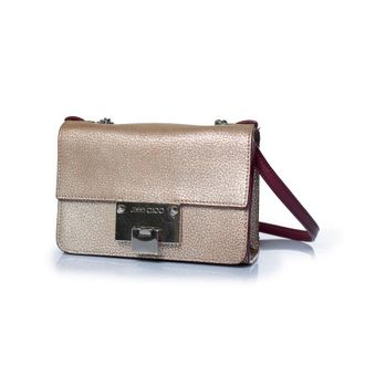 Jimmy Choo London Rebel crossbody rose leather bag
