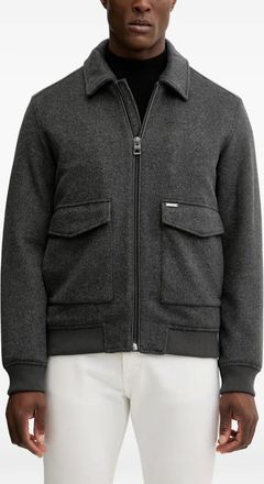 Guess Co Giacca-camicia Melton con zip - Grigio