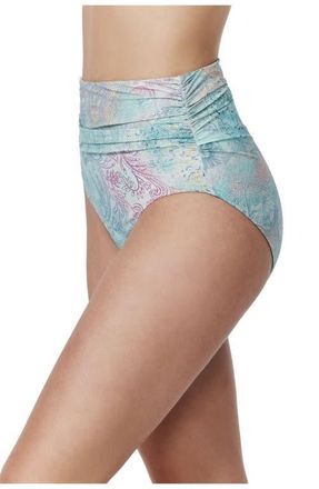 Gottex Souk High Waist Swim Bottom in Multi-Turquoise at Nordstrom, Size 12