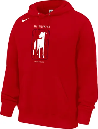 Nike AFC Richmond Nike Mens Club Fleece Hoodie in Red | M31233P044AFCR-RED