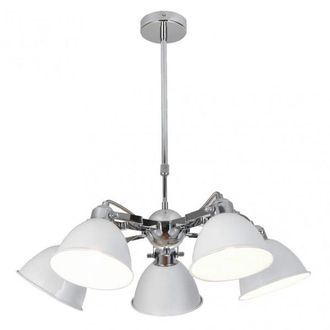 Fabrilamp Lampada Buri 5xe27 Bianco/cromo Regx52x52 Cm