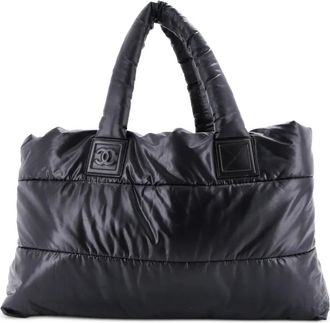 Chanel Coco Cocoon Reversible Quilted Lambskin Large tote bag - Zwart