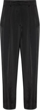 Michael Kors Drapey Satin Wide Leg Pants - Dames - Wijde Broeken - Zwart - XS - Polyester - Broeken