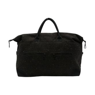 Les Deux Herringbone Weekend Bag - Heren - Weekendtassen - Bruin - ONE Size - Tassen