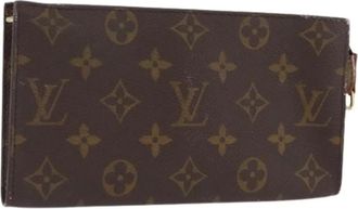 Louis Vuitton Pre-owned Accessory Pouch - Dames - Vintage Accessoires - Bruin - ONE Size - Leer - Vintage