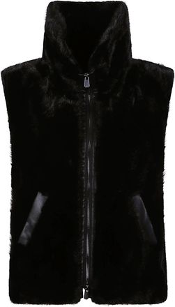 Pinko Glossinia Polyester Faux Fur Vest