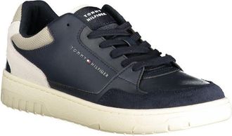 Tommy Hilfiger Colorblock Leather and Polyurethane Sneaker - Blue