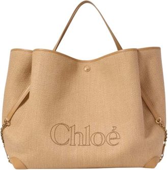 Chlo&eacute; Beige Clover Large Tote