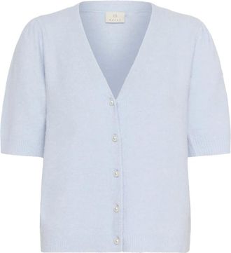 Kaffe Kamarina Cardigan - Dames - Truien - Blauw - Maat: XS Wol