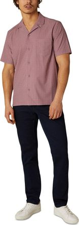 DKNY Mens Hertford Geo Print Camp Shirt