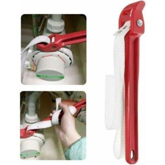 OEM Llave De Correa Est&aacute;ndar, Llave Ajustable De 30,5 Cm, Herramienta Universal Para Extraer Filtros De Aceite, 82 Cm De Longitud, Mango De 30 Cm (rojo)