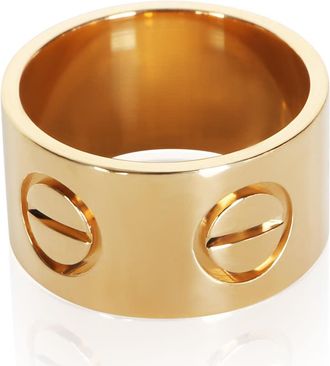 Cartier Pre-Owned Cartier Yellow Gold Wide Love Ring