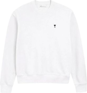 Ami Ami de Coeur Sweater - Heren - Sweatshirts & Hoodies - Wit - Maat: 2XL Katoen