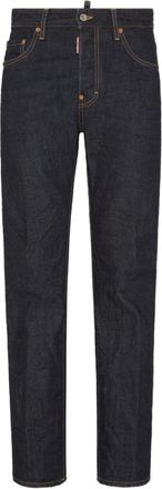 Dsquared2 Straight Jeans, male, Black, Size: M Stylish Trousers for Men