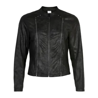 In Front IN Front, Jassen, Dames, Zwart, S, Polyester, Elegante Mapel Jas in Zwart