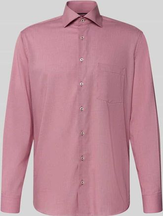 Eterna Regular Fit Business-Hemd mit Kentkragen in Rot, Gr&ouml;&szlig;e 39