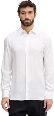 Emporio Armani Formele Overhemden - Heren - Zakelijke Overhemden - Wit - S - Overhemden