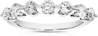 Vir Jewels 3/4 cttw Lab Grown Diamond Wedding Band in 14K White Gold For Women