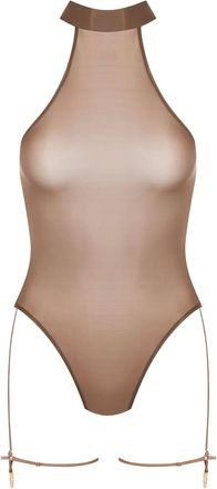 Maison Close Body French Kiss Light con scollo allamericana - Marrone