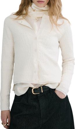Mango Coco Cardigan in Ecru at Nordstrom, Size Medium