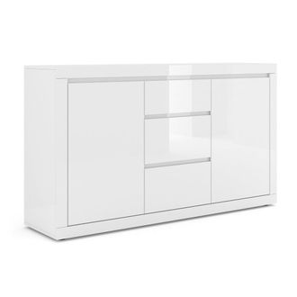 Petits Meubles Buf&eacute; 2 puertas 3 cajones paneles laminados blanco