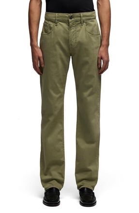 7 For All Mankind Comfort Sateen The Straight Leg Jeans in Sage Bush at Nordstrom, Size 36