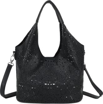 Generic Stylish Two-in-One Womens Shoulder Bag | Large Capacity Handbag with Inner Pouch Organizer Crossbody Handbag H367 (Black)