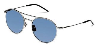Italia Independent II 0306S 075.000 Mens Sunglasses Silver Size 52