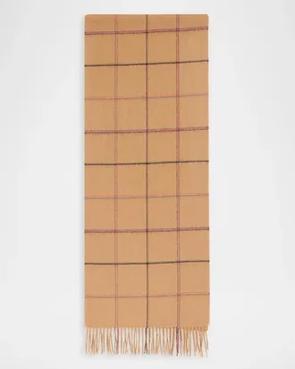 Paul Smith Men & apos;s Signature Stripe Windowpane Wool-Cashmere Scarf