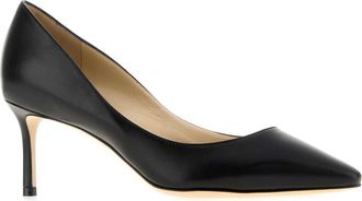 Jimmy Choo London Womens Romy 60 Pump Black Leather