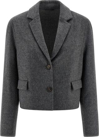 Brunello Cucinelli Double-knit Crop Blazer