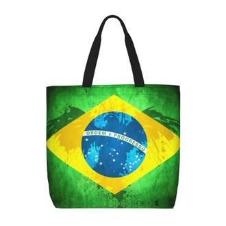 Generic Women Handbag Brazil Brazilian Flag Travel Tote Bag Fashion Girls Beach Travel Bags, For Birthday, Christmas, Daily, Work, Gym