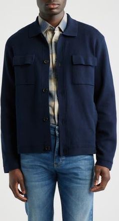 BOSS Uttoni Shirt Jacket in Dark Blue at Nordstrom Rack, Size X-Large