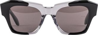 Alaia Bicolour Square Zonnebrillen - Dames - Zonnebrillen - Zwart - ONE Size - Accessoires