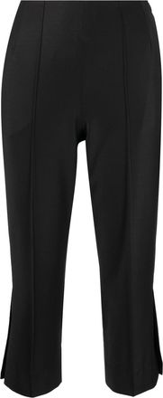 Matériel wool blend cropped trousers - women - Polyamide/Wool/Elastane - M - Black