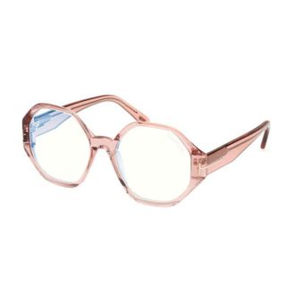 Tom Ford FT5967-B 072 Shiny Pink/Clear Blue Light Block 53mm
