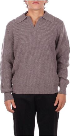 Tagliatore Knit Polo - Heren - V-hals truien - Grijs - L - Truien & Vesten