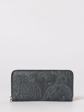 Etro Paisley Print Coated Cotton Wallet