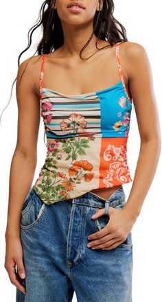 Free People Estella Tank in Pop Combo at Nordstrom, Size X-Small