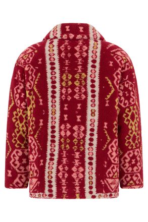 Mother Geometric Fleece Jacket - Red